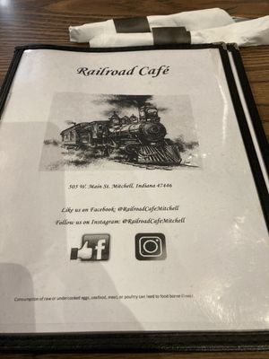 Menu photo 1 Railroad Cafe Mitchell, IN