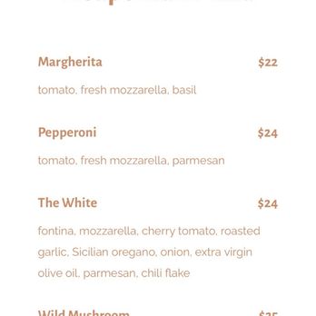 Britesmith Brewing - Williamsville - The menu for their pizza menu - Pizza Near Me - Williamsville, New York