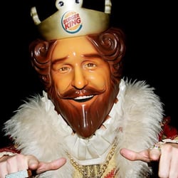 Burger King - The "retired and beloved" King.