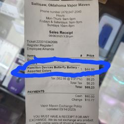 Vapor Maven - The price we paid.