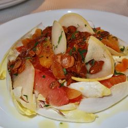 Le Bilboquet - The La Salade d'Endives was made with Endives, Citrus, Almonds, Apricots, & Dijonnaise dressing.