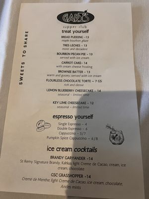 Menu photo 4 Gary’s Supper Club Lakeville, MN