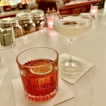 Jolene's - A Negroni and a Belle Poire. Both were good and beautifully presented. - French Near Me - West Chester, Pennsylvania Jolene's - A Negroni and a Belle Poire. Both were good and beautifully presented. - French Near Me - West Chester, Pennsylvania