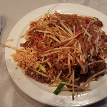 Thai Café - Beef pad Thai. Yummy! - Thai Near Me - Springfield, Virginia Thai Café - Beef pad Thai. Yummy! - Thai Near Me - Springfield, Virginia