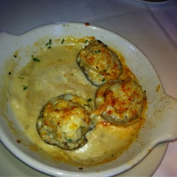 Chart House - Crabbed stuffed mushrooms baked in white wine sauce. Definitely a must try! Delicious! - Seafood Near Me - Boston, Massachusetts