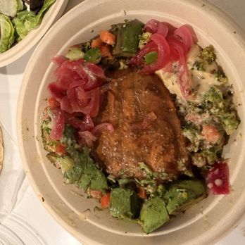 CAVA - Pomegranate Salmon Bowl - Mediterranean Near Me - Davenport, Florida