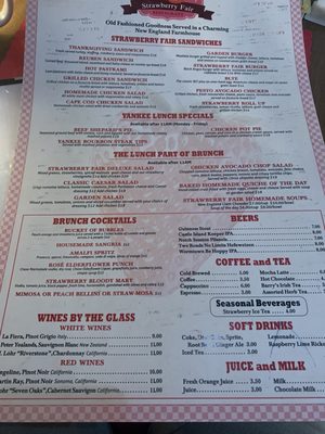 Menu photo 5 Strawberry Fair Restaurant Norwell, MA