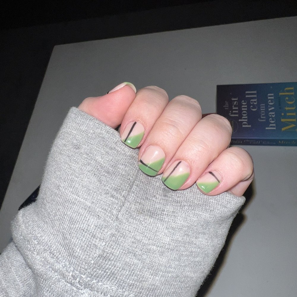 Creative Nail Spa - dip nails with design - Nail Salons Near Me - East Lansing, Michigan
