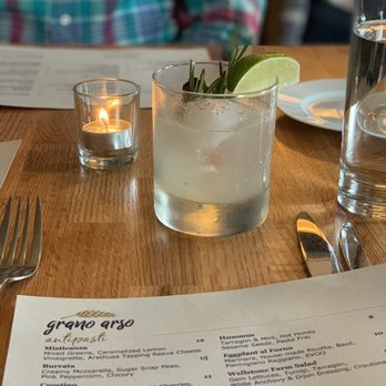 Grano Arso - Rosemary and cinnamon in cocktail! - Italian Near Me - Chester, Connecticut