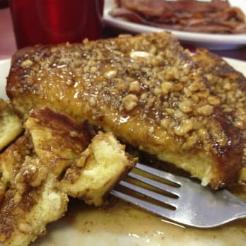 Rick's Nutmeg Grille - Cinnamon walnut French toast. (I couldn't keep from cutting into it before taking a picture.) - Breakfast & Brunch Near Me - Torrington, Connecticut