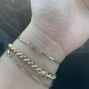 Yarnal Jewelers - Top bracelet, shorter bracelet allows for my stack to sit prominently instead of being all wrapped together. - Jewelry Near Me - Castro Valley, California Yarnal Jewelers - Top bracelet, shorter bracelet allows for my stack to sit prominently instead of being all wrapped together. - Jewelry Near Me - Castro Valley, California