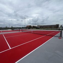 Buckeye Fence Builders - London Tennis Court.