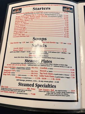 Menu photo 3 The Crab Plant - Restaurant Crystal River, FL Menu photo 3 The Crab Plant - Restaurant Crystal River, FL