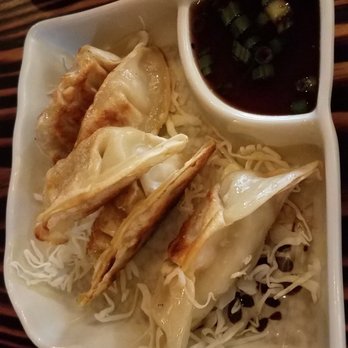 AJI Ramen - Gyoza dumpling appetizer - Ramen Near Me - Katy, Texas AJI Ramen - Gyoza dumpling appetizer - Ramen Near Me - Katy, Texas