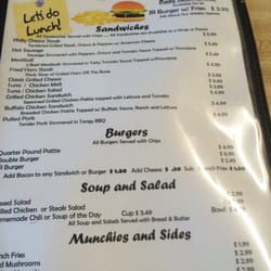 No Name Coffee Shop - Lunch menu