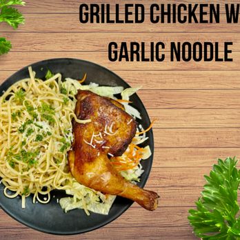 Pho Viet - 32.GRILLED CHICKEN WITH GARLIC NOODLE - Vietnamese Near Me - Pleasant Hill, California Pho Viet - 32.GRILLED CHICKEN WITH GARLIC NOODLE - Vietnamese Near Me - Pleasant Hill, California
