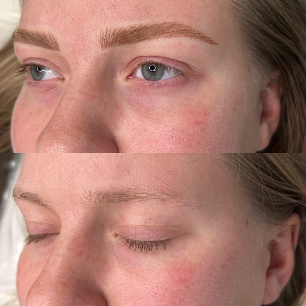 Katie Cosmetic Tattoo - Before Microblading on Left Eyebrow - Eyebrow Services Near Me - Alexandria, Virginia Katie Cosmetic Tattoo - Before Microblading on Left Eyebrow - Eyebrow Services Near Me - Alexandria, Virginia