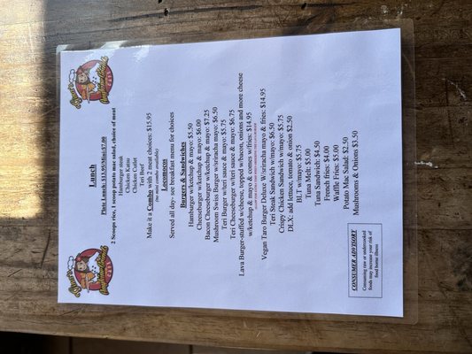 Menu photo 2 Ginas Anykine Grinds Cafe Waimea, HI