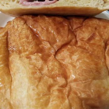 Doh-Nut-Hut - Ham and cheese "croissants". Not the croissant I'd wanted- no flaky, buttery layers and very little filling to bread ratio. - Donuts Near Me - Los Alamitos, California