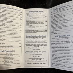Manor Delicatessen - Menu