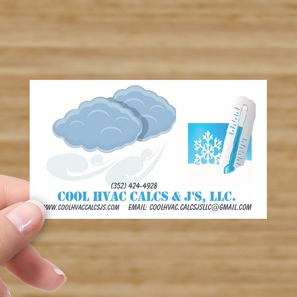 COOL HVAC CALCS & J’S Updated May 2024 Request a Quote