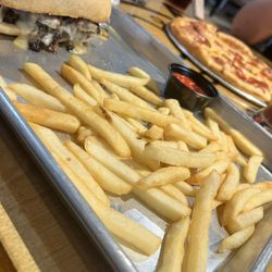 Moontower Bar & Grill - Philly cheesesteak and fries