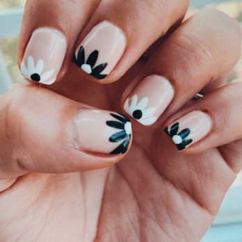 Blooming Nail Bar - Gel manicure, check out the cuticle stabs. Didn't go in with them. - Nail Salons Near Me - Burbank, California
