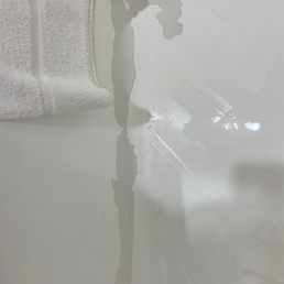 Tub wall falling to pieces - child wasn't able to bathe because of this Tub wall falling to pieces - child wasn't able to bathe because of this