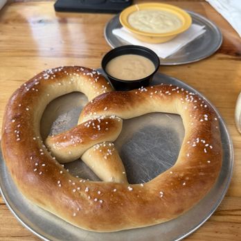 Southern Hops Murrells Inlet - Pee Dee Pretzel with beer cheese and queso - Brewpubs Near Me - Murrells Inlet, South Carolina Southern Hops Murrells Inlet - Pee Dee Pretzel with beer cheese and queso - Brewpubs Near Me - Murrells Inlet, South Carolina
