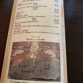 Tokyo Japanese Restaurant - Menu 5/24/19 - Japanese Near Me - Twin Falls, Idaho Tokyo Japanese Restaurant - Menu 5/24/19 - Japanese Near Me - Twin Falls, Idaho