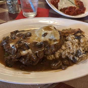 DiGiorgio's Cafe Largo - Veal Chop w/ fresh mushroom risotto - Italian Near Me - Key Largo, Florida DiGiorgio's Cafe Largo - Veal Chop w/ fresh mushroom risotto - Italian Near Me - Key Largo, Florida