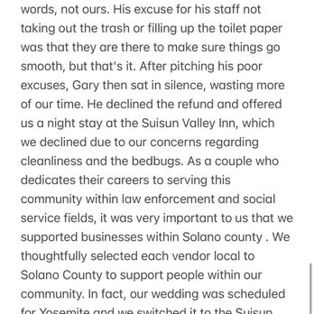 Suisun Valley Inn - Awful experience. - Venues & Event Spaces Near Me - Fairfield, California Suisun Valley Inn - Awful experience. - Venues & Event Spaces Near Me - Fairfield, California