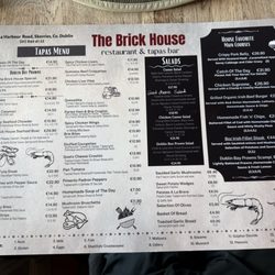 The Brick House - The Brick House menu