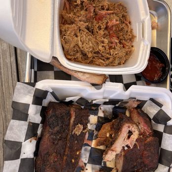 Tanker BBQ Co - Pulled pork and ribs. They really don't need BNQ Sauce. - Barbeque Near Me - Wichita, Kansas Tanker BBQ Co - Pulled pork and ribs. They really don't need BNQ Sauce. - Barbeque Near Me - Wichita, Kansas