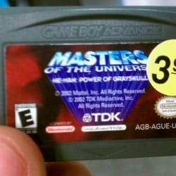 75% off all Gameboy Advance games! They're getting rid of them! I got Masters of the Universe for 90 cents, yo!!