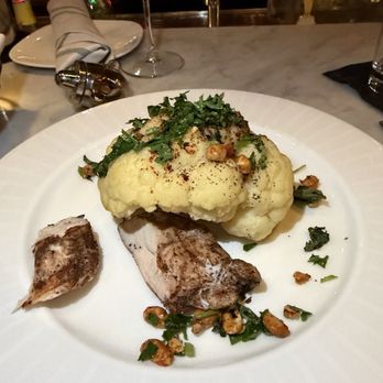 Everdene - Cauliflower entree with a side of chicken - Cocktail Bars Near Me - New York, New York