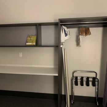 Home2 Suites by Hilton Los Angeles Montebello - Closet area. Just pull the curtain back to hide your clothes. Nice long counter - Hotels Near Me - Montebello, California Home2 Suites by Hilton Los Angeles Montebello - Closet area. Just pull the curtain back to hide your clothes. Nice long counter - Hotels Near Me - Montebello, California