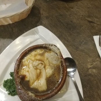 French Pub - Already dug in but oh my god the french onion soup was great! - American Near Me - Depew, New York