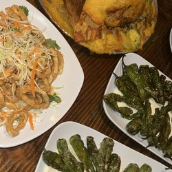 The Supply House - Nachos / Firecracker Calamari / shishito peppers