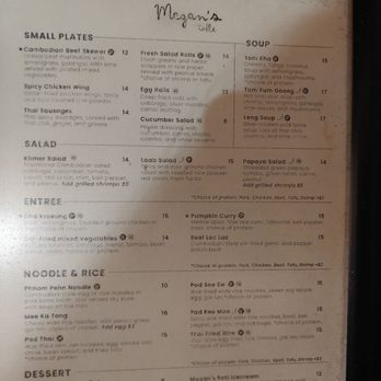 Megan’s Table - Menu - June 2026 - Cambodian Near Me - San Francisco, California Megan’s Table - Menu - June 2026 - Cambodian Near Me - San Francisco, California