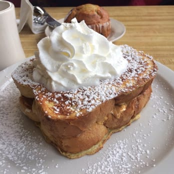 Miss Worcester Diner - Peanut butter, banana and fluff stuffed French toast - Diners Near Me - Worcester, Massachusetts