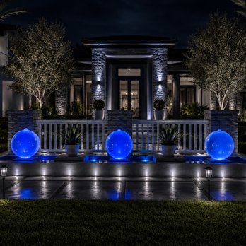 Fountain & Flora - Set of three 24-inch LED sphere fountains made of acrylic, creating a striking custom water feature for luxury landscaping. - Landscape Architects or Designers Near Me - Yorba Linda, California Fountain & Flora - Set of three 24-inch LED sphere fountains made of acrylic, creating a striking custom water feature for luxury landscaping. - Landscape Architects or Designers Near Me - Yorba Linda, California