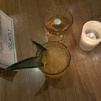 The Gladly - Strawberry Moon Mezcal cocktail - New American Near Me - Phoenix, Arizona The Gladly - Strawberry Moon Mezcal cocktail - New American Near Me - Phoenix, Arizona