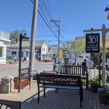 361 Espresso Bar - a bench on the sidewalk - Coffee & Tea Near Me - Provincetown, Massachusetts