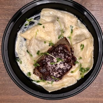Folco's Ristorante - Veal tenderloin with Wild Mushroom Ravioli - Italian Near Me - Markham, Ontario Folco's Ristorante - Veal tenderloin with Wild Mushroom Ravioli - Italian Near Me - Markham, Ontario