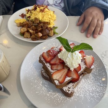 Toast on First - Strawberry cheesecake French toast and bacon avocado toast - Coffee & Tea Near Me - Whittier, California Toast on First - Strawberry cheesecake French toast and bacon avocado toast - Coffee & Tea Near Me - Whittier, California