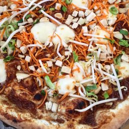 Love the pizza here!!! I recently tried the Thai chicken peanut and it was delicious. Great atmosphere and good food! Love the pizza here!!! I recently tried the Thai chicken peanut and it was delicious. Great atmosphere and good food!