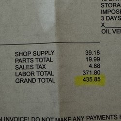 Tuffy Tire & Auto Service - $435 money grab