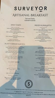Menu photo 1 Surveyor Washington, DC, DC Menu photo 1 Surveyor Washington, DC, DC