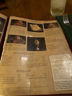 Menu photo 6 Patti's 1880's Settlement Grand Rivers, KY